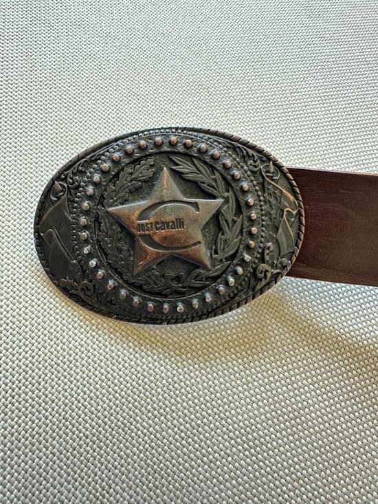 Roberto Cavalli Just Cavalli Leather Belt Western Style Cowboy - 85 cm main image 5